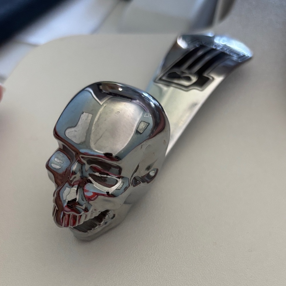 Harley-Davidson Silver Skull Shoe Horn